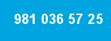 981 036 57 25 981 036 57 25